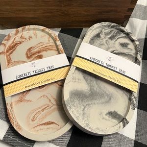 Marbled Trinket Tray - Brown or Black